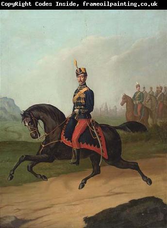 Constantin Lecca Portrait of a Romanian cavalry officer